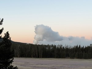 Steamboat Geyser, about 30 hours after eruption