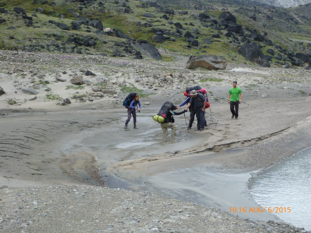 The wrong way to deal with quicksand. Photo courtesy of Susan.